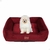 Cama Pet Cachorro Gato Grande Quadrada Suede Com Ziper - comprar online