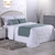 Kit 5 Pçs Peseira Cama Padrão e Queen e Almofadas Cheias Copacabana Percal 300 Fios - comprar online