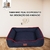 Cama Pet Grande Quadrada Bethoven Jeans Azul - comprar online