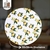 Kit 2 Peças Capa Sousplat e Apoio Prato Base MDF Microfibra - Departamix