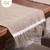 Caminho de Mesa Páscoa 1 Peça 1.30m x 46cm 75% Juta / 25% Malva Bege - Departamix