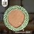 Kit 2 Peças Capa Sousplat e Apoio Prato Base MDF Microfibra - Departamix