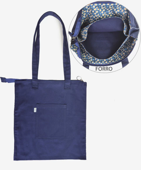 Bolsa Tripla Eco com Zíper na internet