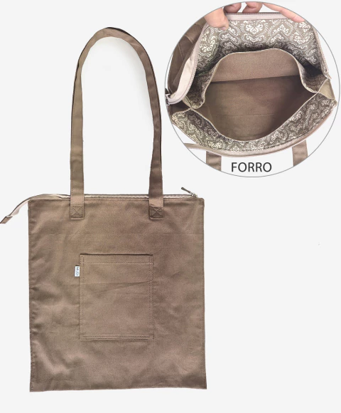 Bolsa Tripla Eco com Zíper