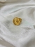 Anel martelado ajustável dourado redondo na internet