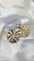 Brinco prata e dourado redondo - Belabru
