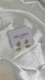Brinco gota dupla dourado - Belabru