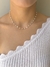 Choker prata com pérolas love - comprar online