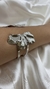 Bracelete prata flor na internet