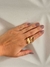 Anel dourado orgânico - comprar online