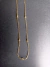 Cadena dorada, tejido cuadrado con bolitas, 50 cm de largo. - comprar en línea