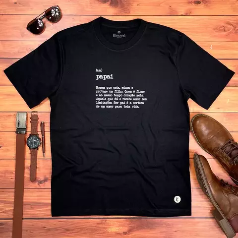Camiseta Evangélica Masculina Preta Papai que Cria - comprar online