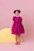 VESTIDO FUCSIA ALFAIATARIA