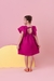 VESTIDO FUCSIA ALFAIATARIA - comprar online