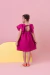 VESTIDO FUCSIA ALFAIATARIA - comprar online