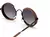 Óculos de sol polarizados de madeira gradiente cinza lentes uv400 estilo retro - Gabee Shop