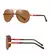Óculos de sol de metal com lentes polarizadas - loja online