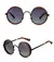 Imagem do Óculos de sol polarizados de madeira gradiente cinza lentes uv400 estilo retro