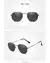 Óculos de sol hexagonal com lentes espelhadas na internet