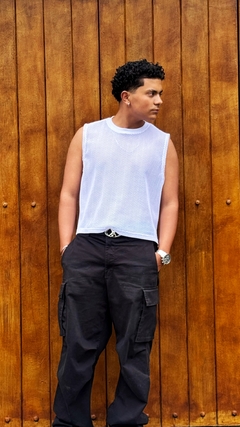 Camisilla en malla Cropped