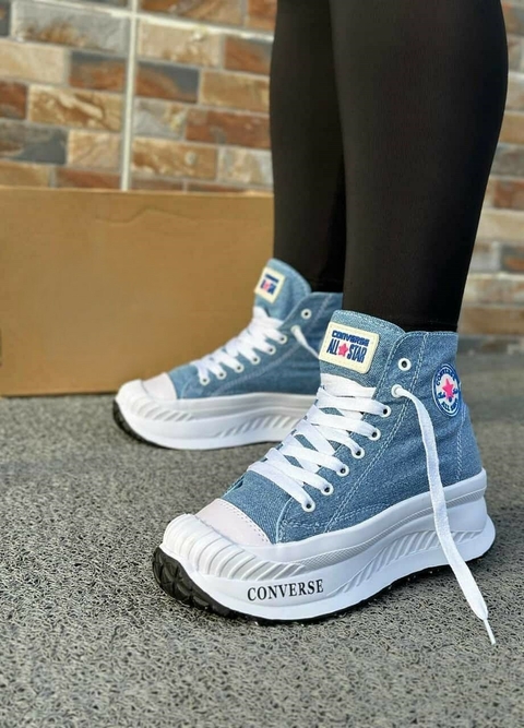 Converse Corte Alto Azul Dama