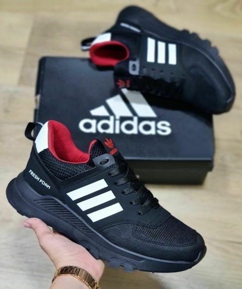 Adidas Fresh Negro Rojo Caballero