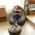 sillon inflable con reposa pies