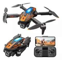 DRON LUCES LED DUAL CAMARA 4K
