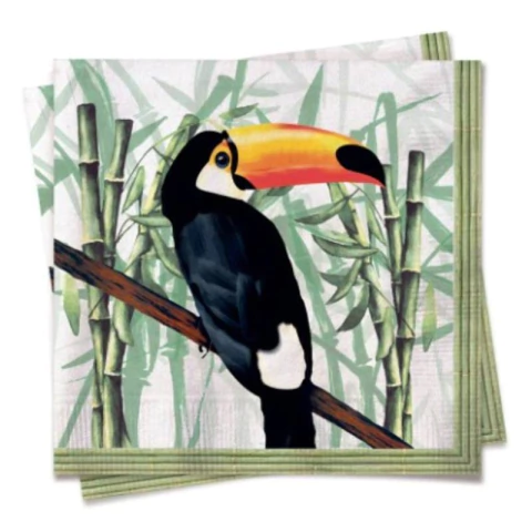 GUARDANAPO TUCANO 32,5x32,5 C/20 FOLHAS - 01 UNIDADE