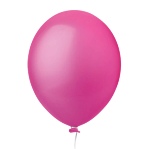 BALÃO REDONDO DE LÁTEX LISO PINK C/50 11" (APROX.28CM) - 01 UNIDADE