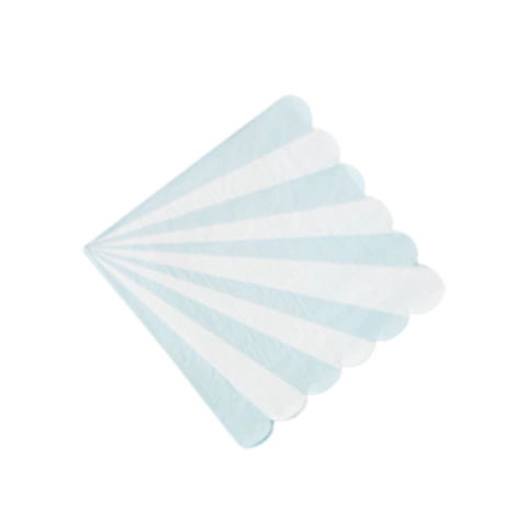 GUARDANAPO WAVES AZUL 33X33CM - 20 UNIDADES