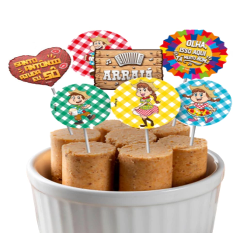 PICKS ARRAIÁ 08 un. - 01 UNIDADE