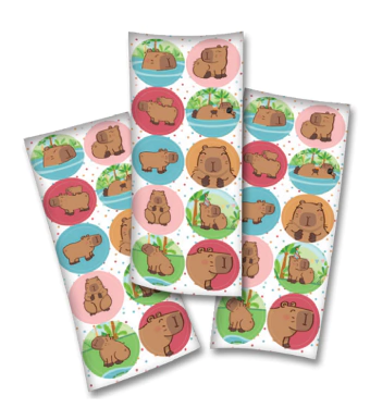 ADESIVO CAPIVARA 30 un. - 01 UNIDADE