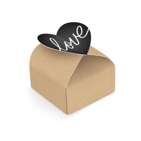 CAIXA BEM CASADO CORAÇÃO FELIZES PARA SEMPRE - 24 UNIDADES