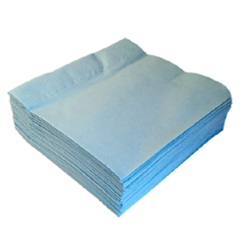 GUARDANAPO AZUL BEBÊ FOLHA DUPLA 32X32CM C/50 FOLHAS - 01 UNIDADE