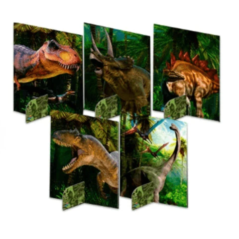 ENFEITE DE MESA DINO PARK COM 05 UNIDADES - 01 UNIDADE