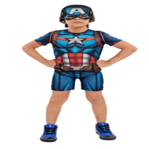 FANTASIA POP VINGADORES CAPITÃO AMÉRICA REFRESH TAMANHO M - 01 UNIDADE