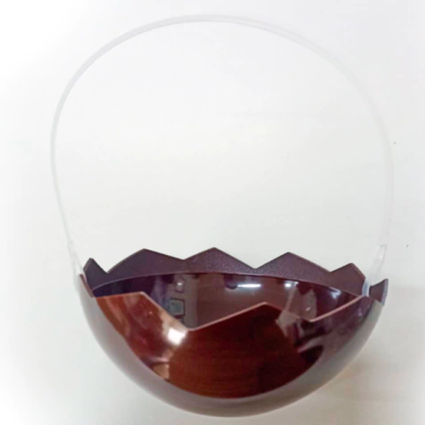 CESTA DE PÁSCOA MARROM - 01 UNIDADE