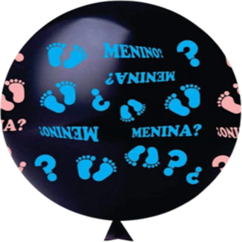 KIT BALÃO DE LÁTEX GRANDE CHÁ REVELAÇÃO 16" (APROX.40CM) - 03 UNIDADES