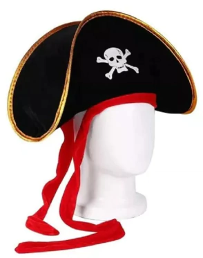 CHAPÉU PIRATA VELUDO