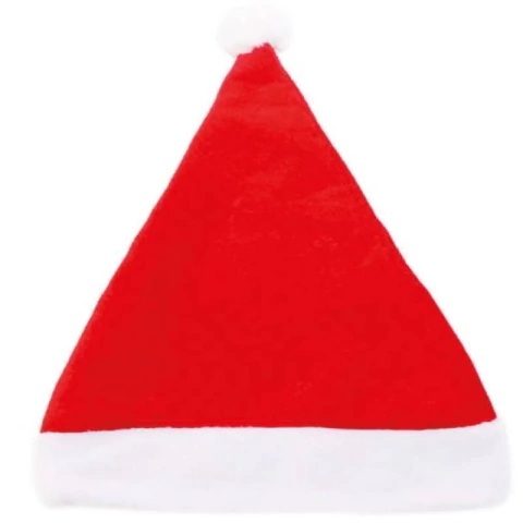 GORRO PAPAI NOEL VERMELHO/BRANCO - 01 UNIDADE