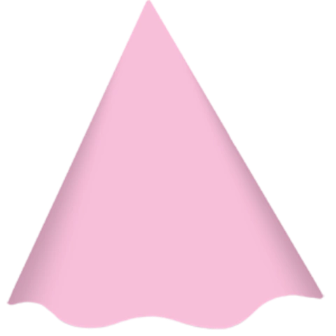 CHAPÉU FESTA ROSA BEBÊ LISO COLORS C/08 UNIDADES - 01 UNIDADE