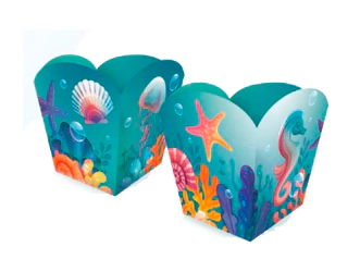 CACHEPOT PAPEL FUNDO DO MAR 04 un - 01 UNIDADE