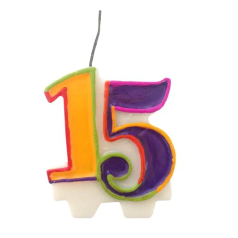 VELA COLORIDA 15 ANOS - 01 UNIDADE