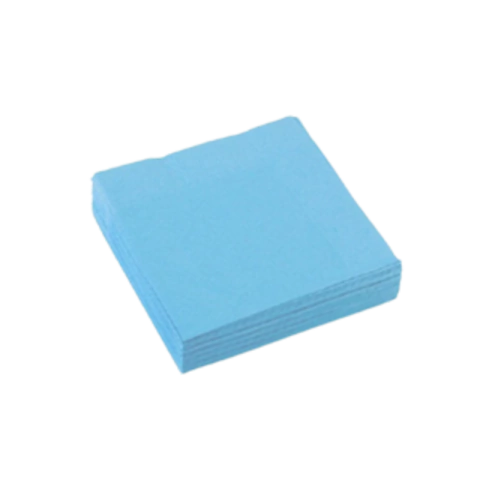GUARDANAPO DE PAPEL AZUL CLARO 33x33cm - 20 UNIDADES