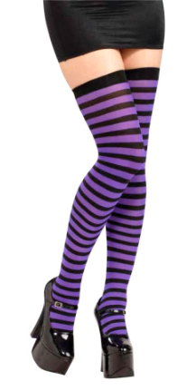 MEIA LISTRADA LILÁS - 01 UNIDADE