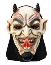 MÁSCARA DE LÁTEX LUCIFER - 01 UNIDADE