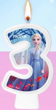 VELA NUMERAL FROZEN II NUMERO 3 - 01 UNIDADE