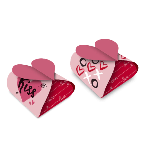 CAIXA P/ DOCE BEM CASADO IN LOVE - 08 UNIDADES