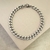 Pulseira de aço inox, elo Groumet c/ detalhes retos